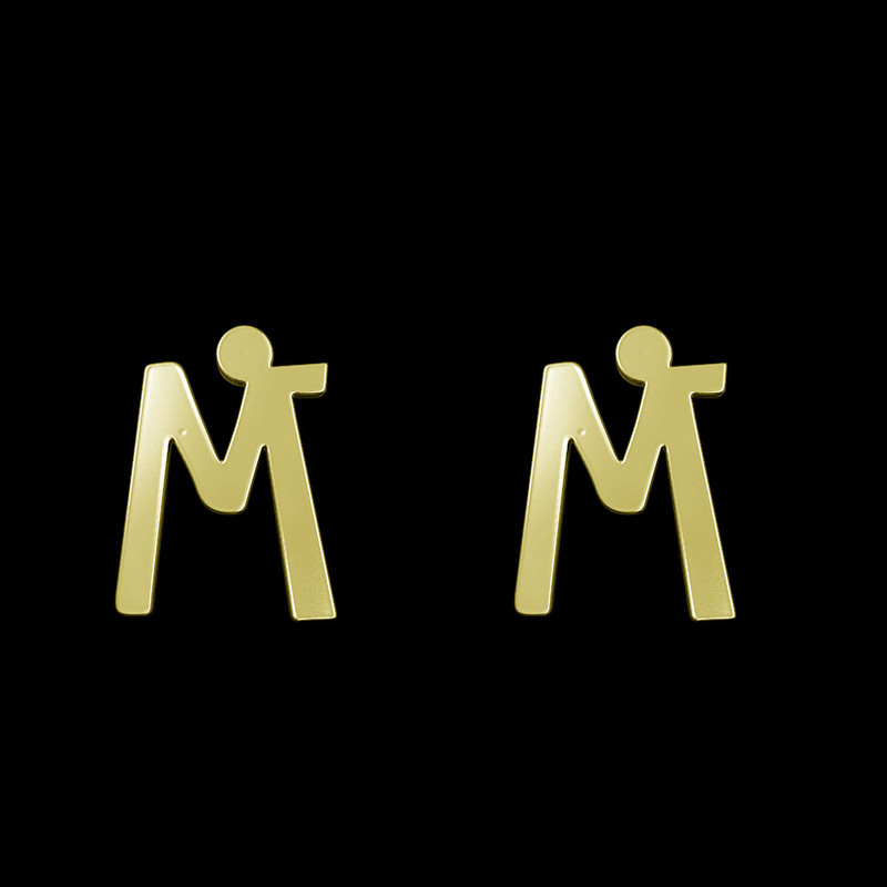 گوشواره طلا 18 عیار زنانه مدوپد مدل حرف M کد GA1-16745 گوشواره طلا 18 عیار زنانه مدوپد مدل حرف M کد GA1-16745