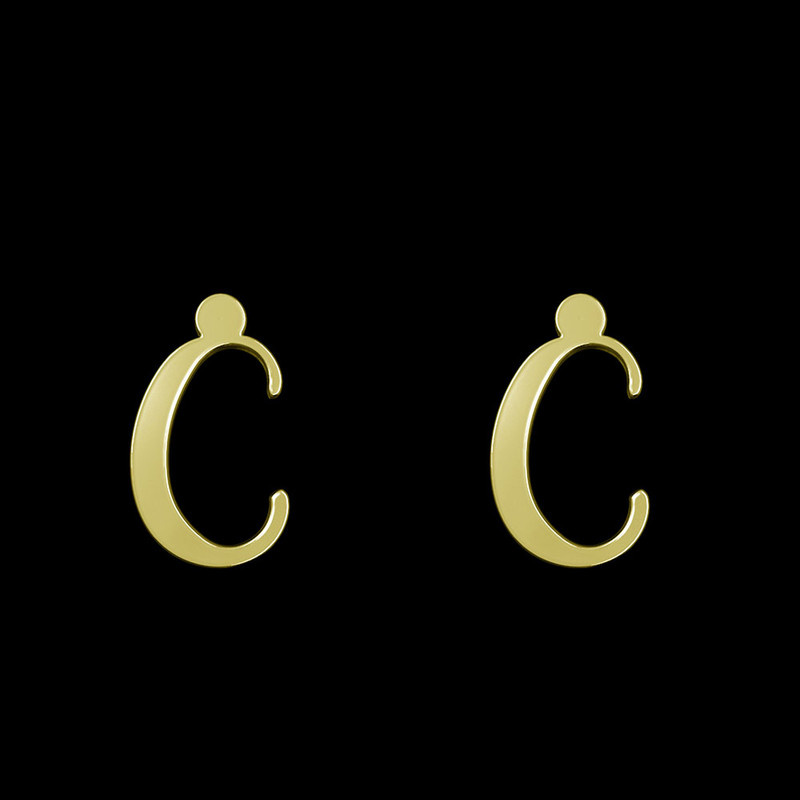 گوشواره طلا 18 عیار زنانه مدوپد مدل حرف C کد GA1-16783 گوشواره طلا 18 عیار زنانه مدوپد مدل حرف C کد GA1-16783