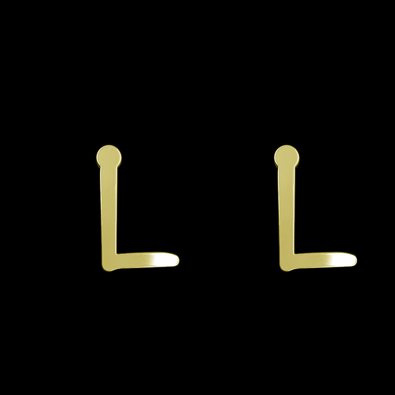 گوشواره طلا 18 عیار زنانه مدوپد مدل حرف L کد GA1-16792 گوشواره طلا 18 عیار زنانه مدوپد مدل حرف L کد GA1-16792