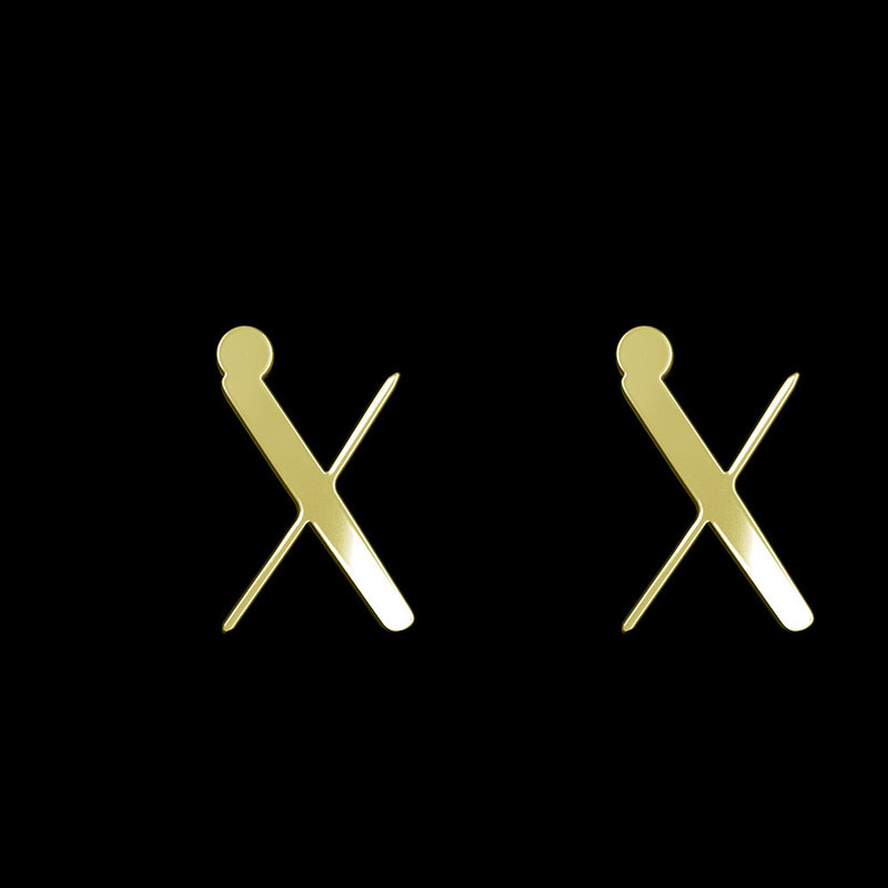 گوشواره طلا 18 عیار زنانه مدوپد مدل حرف X کد GA1-16804 گوشواره طلا 18 عیار زنانه مدوپد مدل حرف X کد GA1-16804