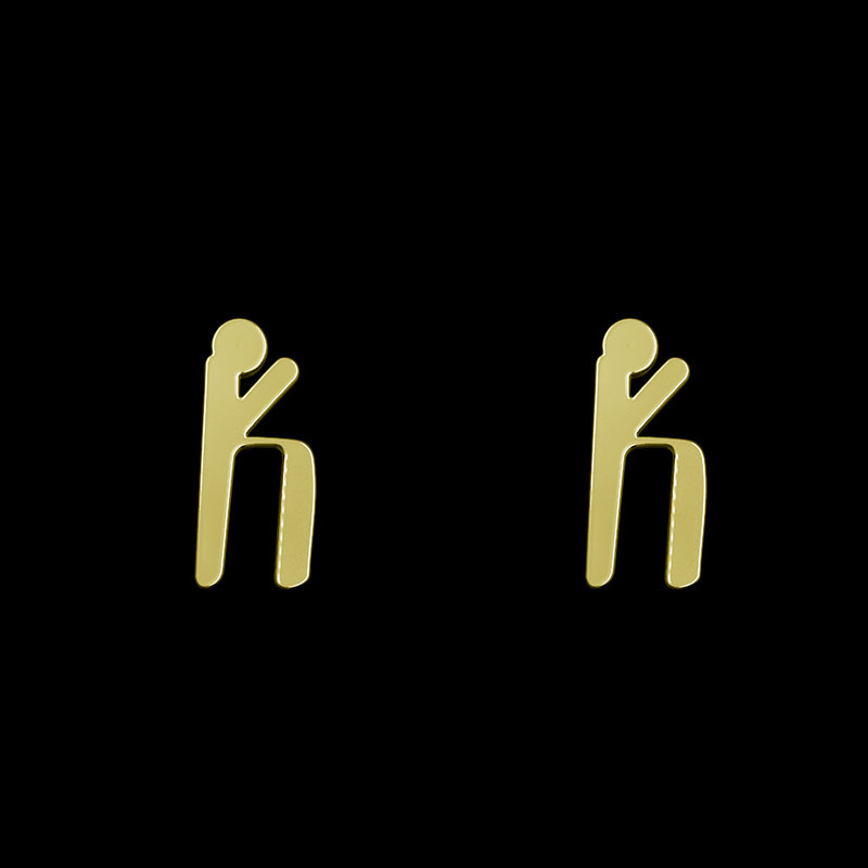 گوشواره طلا 18 عیار زنانه مدوپد مدل حرف K کد GA1-16819 گوشواره طلا 18 عیار زنانه مدوپد مدل حرف K کد GA1-16819