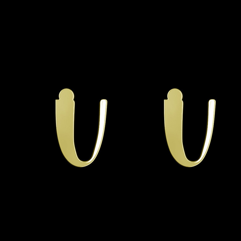 گوشواره طلا 18 عیار زنانه مدوپد مدل حرف U کد GA1-16880 گوشواره طلا 18 عیار زنانه مدوپد مدل حرف U کد GA1-16880
