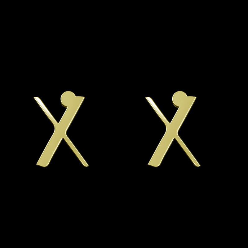 گوشواره طلا 18 عیار زنانه مدوپد مدل حرف X کد GA1-16884 گوشواره طلا 18 عیار زنانه مدوپد مدل حرف X کد GA1-16884