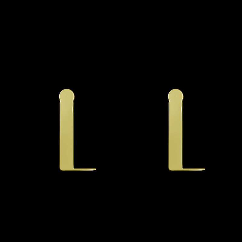 گوشواره طلا 18 عیار زنانه مدوپد مدل حرف L کد GA1-16898 گوشواره طلا 18 عیار زنانه مدوپد مدل حرف L کد GA1-16898