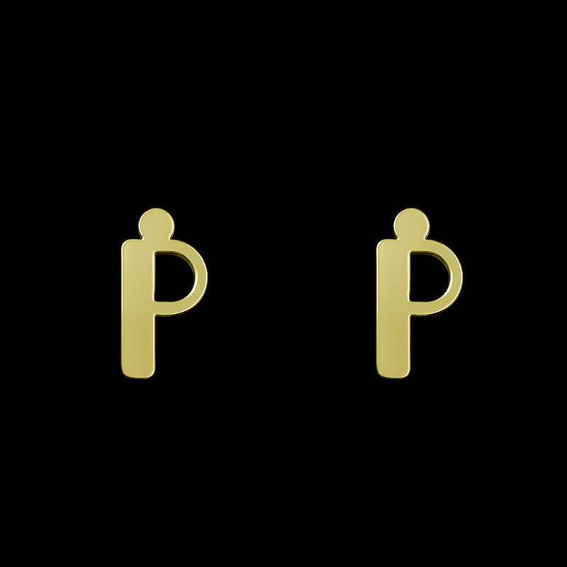 گوشواره طلا 18 عیار زنانه مدوپد مدل حرف P کد GA1-16902 گوشواره طلا 18 عیار زنانه مدوپد مدل حرف P کد GA1-16902