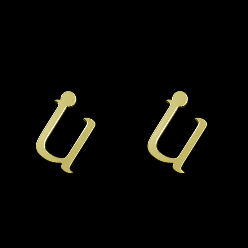 گوشواره طلا 18 عیار زنانه مدوپد مدل حرف R کد GA1-16933 گوشواره طلا 18 عیار زنانه مدوپد مدل حرف R کد GA1-16933