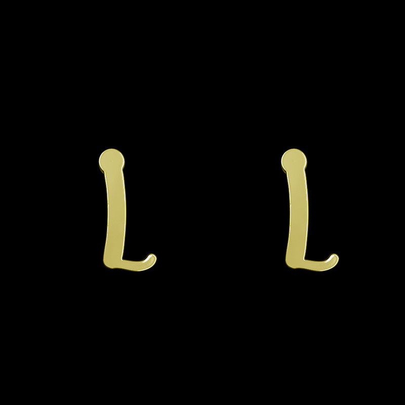 گوشواره طلا 18 عیار زنانه مدوپد مدل حرف L کد GA1-17002 گوشواره طلا 18 عیار زنانه مدوپد مدل حرف L کد GA1-17002
