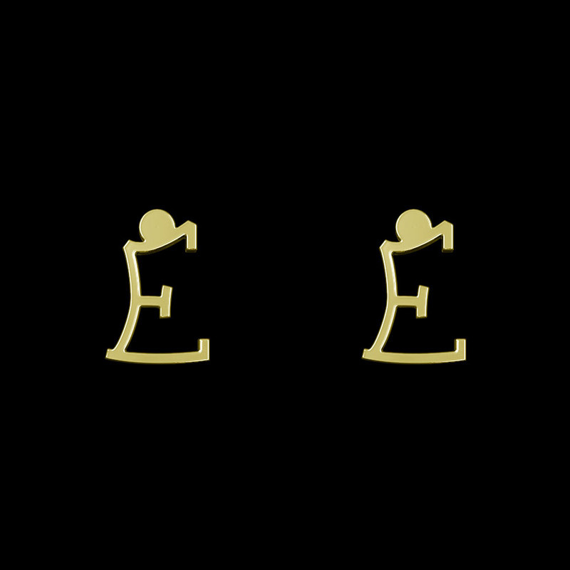 گوشواره طلا 18 عیار زنانه مدوپد مدل حرف E کد GA1-17021 گوشواره طلا 18 عیار زنانه مدوپد مدل حرف E کد GA1-17021