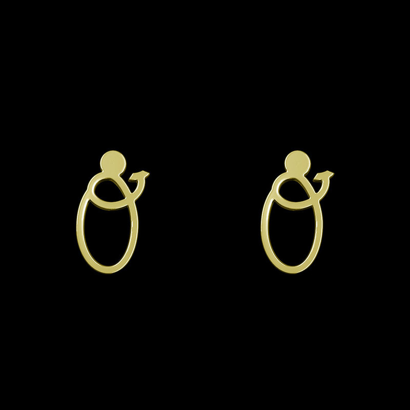 گوشواره طلا 18 عیار زنانه مدوپد مدل حرف O کد GA1-17031 گوشواره طلا 18 عیار زنانه مدوپد مدل حرف O کد GA1-17031