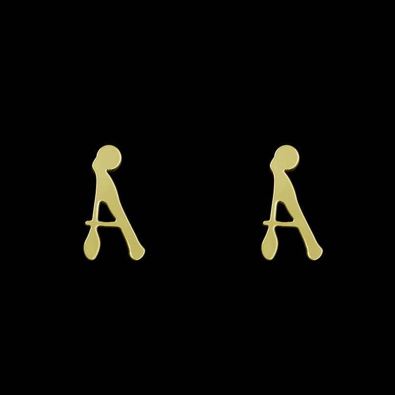 گوشواره طلا 18 عیار زنانه مدوپد مدل حرف A کد GA1-17069 گوشواره طلا 18 عیار زنانه مدوپد مدل حرف A کد GA1-17069