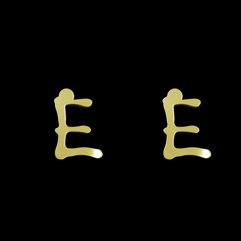 گوشواره طلا 18 عیار زنانه مدوپد مدل حرف E کد GA1-17073 گوشواره طلا 18 عیار زنانه مدوپد مدل حرف E کد GA1-17073