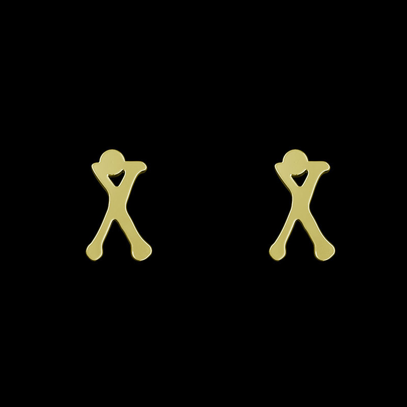 گوشواره طلا 18 عیار زنانه مدوپد مدل حرف X کد GA1-17092 گوشواره طلا 18 عیار زنانه مدوپد مدل حرف X کد GA1-17092
