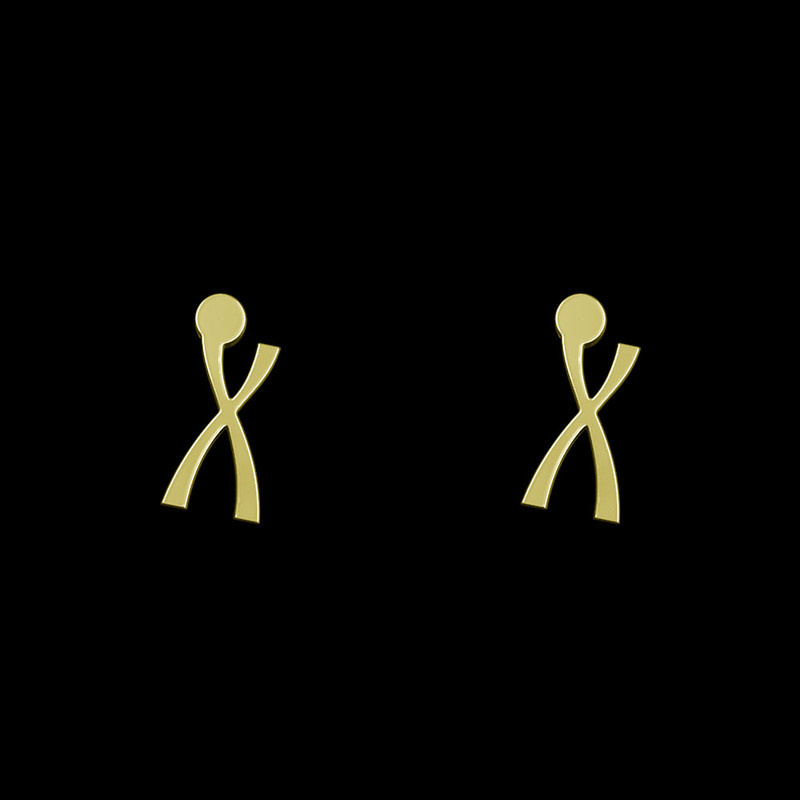 گوشواره طلا 18 عیار زنانه مدوپد مدل حرف X کد GA1-17144 گوشواره طلا 18 عیار زنانه مدوپد مدل حرف X کد GA1-17144