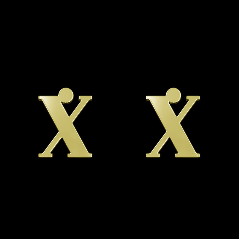 گوشواره طلا 18 عیار زنانه مدوپد مدل حرف X کد GA1-17170 گوشواره طلا 18 عیار زنانه مدوپد مدل حرف X کد GA1-17170