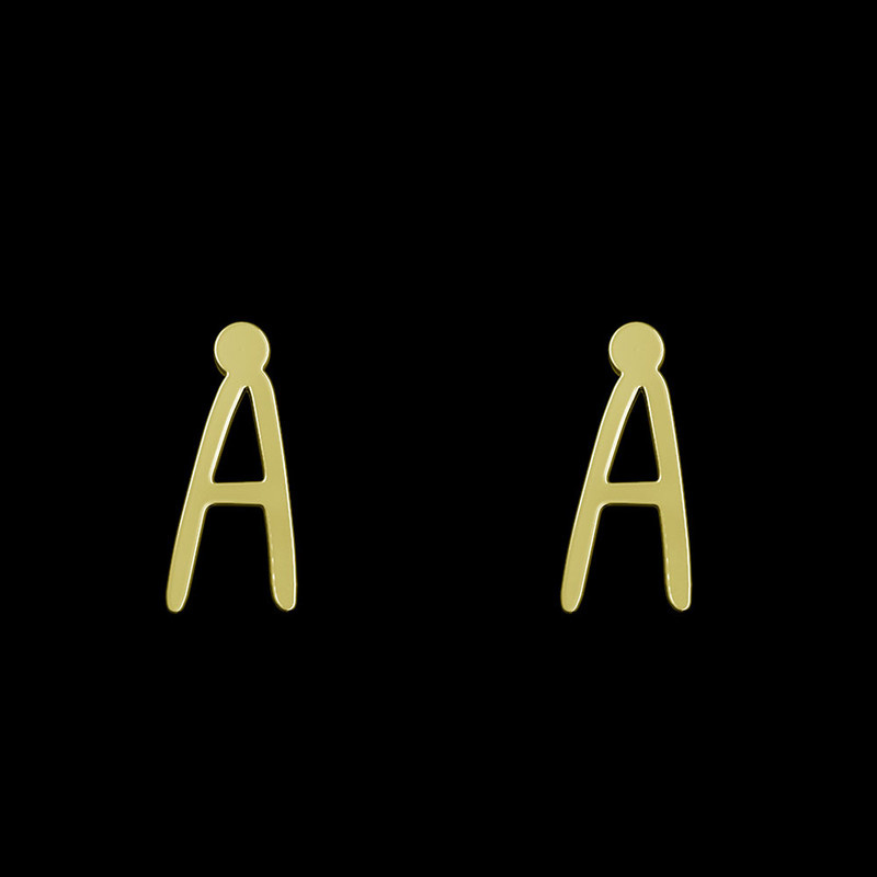 گوشواره طلا 18 عیار زنانه مدوپد مدل حرف A کد GA1-17173 گوشواره طلا 18 عیار زنانه مدوپد مدل حرف A کد GA1-17173