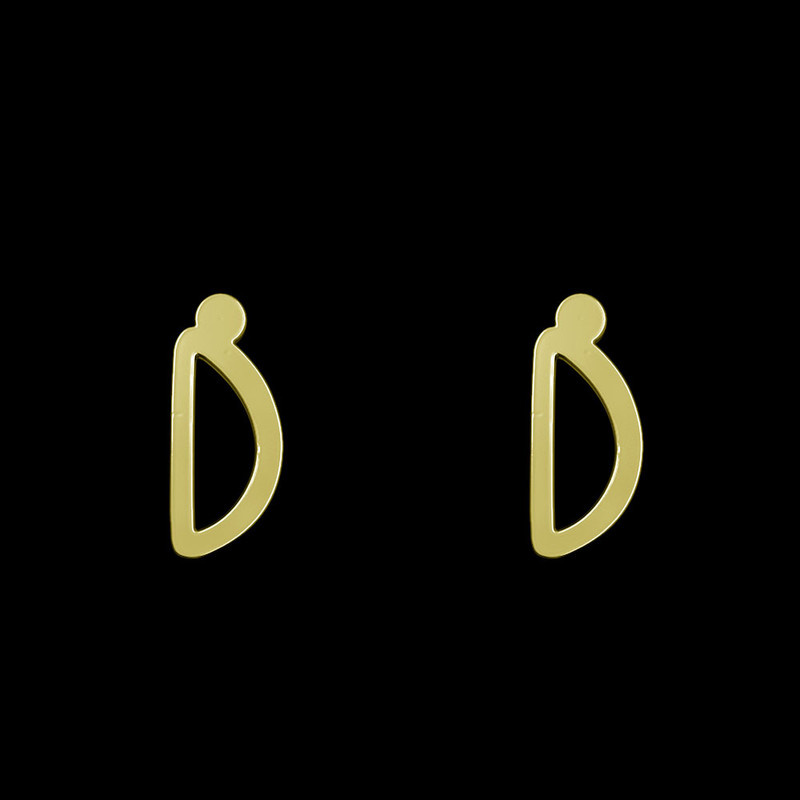 گوشواره طلا 18 عیار زنانه مدوپد مدل حرف D کد GA1-17176 گوشواره طلا 18 عیار زنانه مدوپد مدل حرف D کد GA1-17176