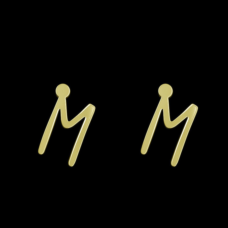 گوشواره طلا 18 عیار زنانه مدوپد مدل حرف M کد GA1-17185 گوشواره طلا 18 عیار زنانه مدوپد مدل حرف M کد GA1-17185