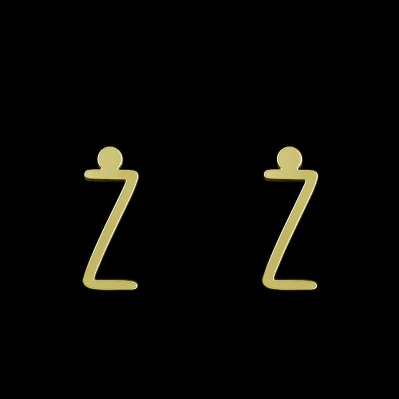 گوشواره طلا 18 عیار زنانه مدوپد مدل حرف Z کد GA1-17198 گوشواره طلا 18 عیار زنانه مدوپد مدل حرف Z کد GA1-17198