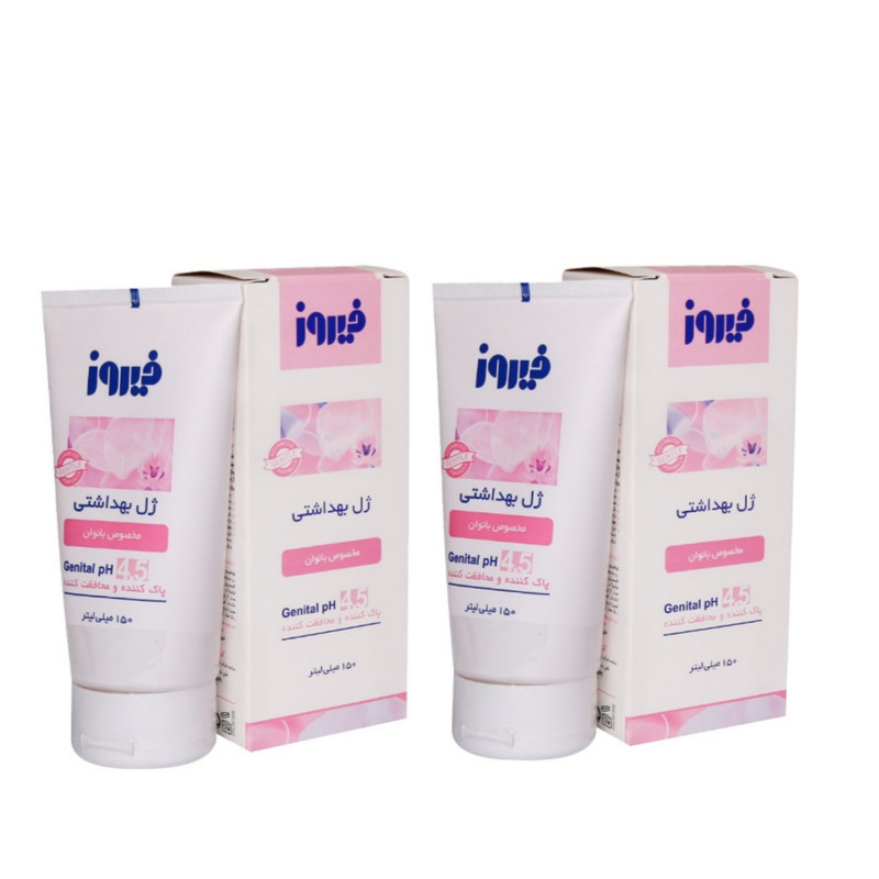 ژل بهداشتی بانوان فیروز مدل 4,5 حجم 150 میلی لیتر بسته 2 عددی ژل بهداشتی بانوان فیروز مدل 4,5 حجم 150 میلی لیتر بسته 2 عددی