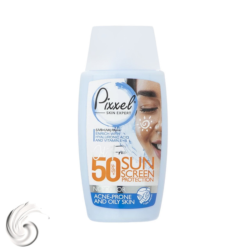 کرم ضدآفتاب بیرنگ پیکسل SPF50 مدل Oily Acne-Prone Skin، مناسب پوستهای چرب، حجم 50 میلیلیتر کرم ضدآفتاب بیرنگ پیکسل SPF50 مدل Oily Acne-Prone Skin، مناسب پوستهای چرب، حجم 50 میلیلیتر