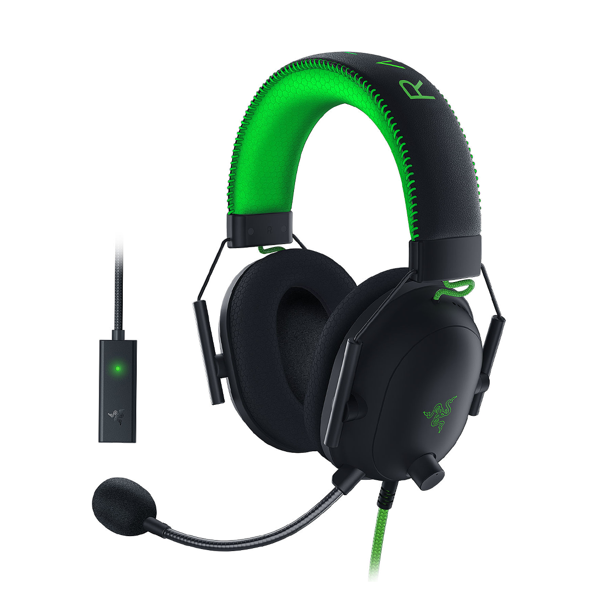 هدفون با سیم گیمینگ ریزر مدل Blackshark V2 به همراه USB Sound Card-مشکی هدفون با سیم گیمینگ ریزر مدل Blackshark V2 به همراه USB Sound Card-مشکی
