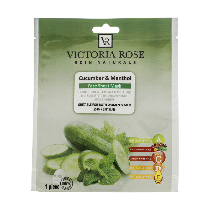 ماسک صورت ویکتوریا رز مدل Cucumber Menthol حجم 25 میلی لیتر ماسک صورت ویکتوریا رز مدل Cucumber Menthol حجم 25 میلی لیتر