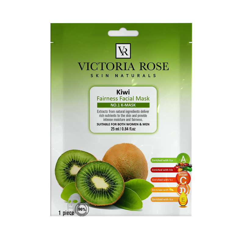 ماسک صورت ویکتوریا رز مدل Kiwi حجم 25 میلی لیتر بسته 5 عددی ماسک صورت ویکتوریا رز مدل Kiwi حجم 25 میلی لیتر بسته 5 عددی
