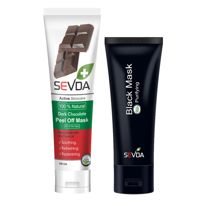 ماسک صورت سودا مدل ذغال فعال حجم 75 میلی لیتر به همراه ماسک صورت مدل کاکائو حجم 100 میلی لیتر ماسک صورت سودا مدل ذغال فعال حجم 75 میلی لیتر به همراه ماسک صورت مدل کاکائو حجم 100 میلی لیتر