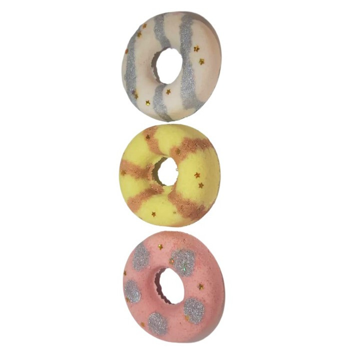 کوکتل نمک حمام مدل دونات وزن 165 گرم بسته 3 عددی کوکتل نمک حمام مدل دونات وزن 165 گرم بسته 3 عددی