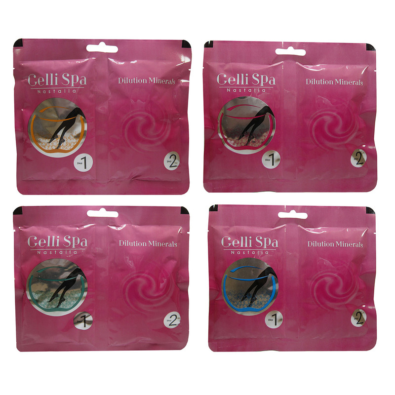 ژل نمک حمام ناستالیا مدل Mix Calm وزن 70 گرم بسته 4 عددی ژل نمک حمام ناستالیا مدل Mix Calm وزن 70 گرم بسته 4 عددی