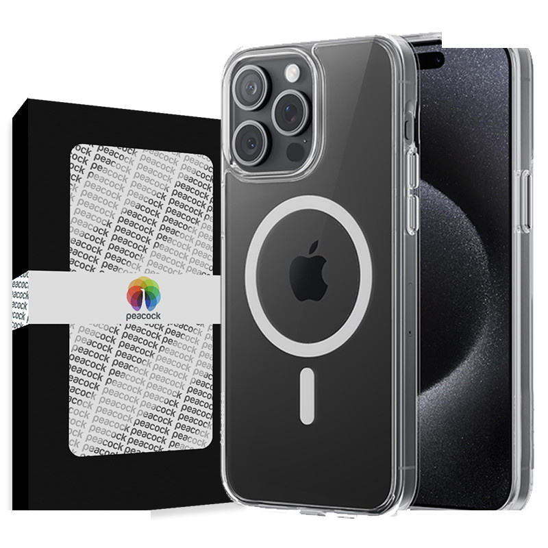 کاور گوشی موبایل اپل iPhone 15 Pro پیکوک مدل Clear Magsafe کاور گوشی موبایل اپل iPhone 15 Pro پیکوک مدل Clear Magsafe