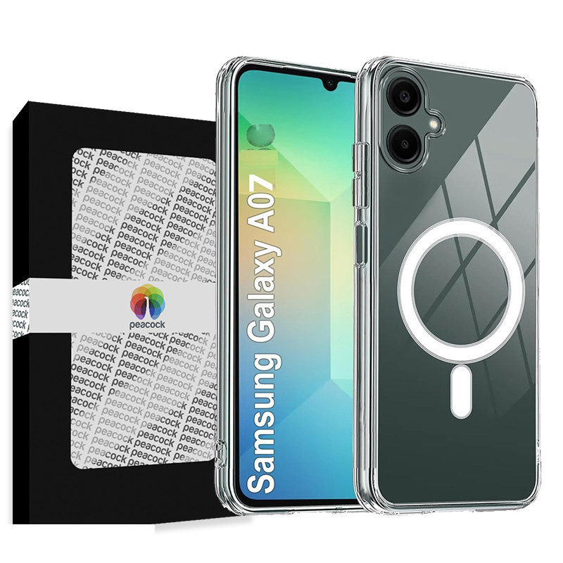کاور گوشی موبایل سامسونگ A07 پیکوک مدل Clear Magsafe کاور گوشی موبایل سامسونگ A07 پیکوک مدل Clear Magsafe