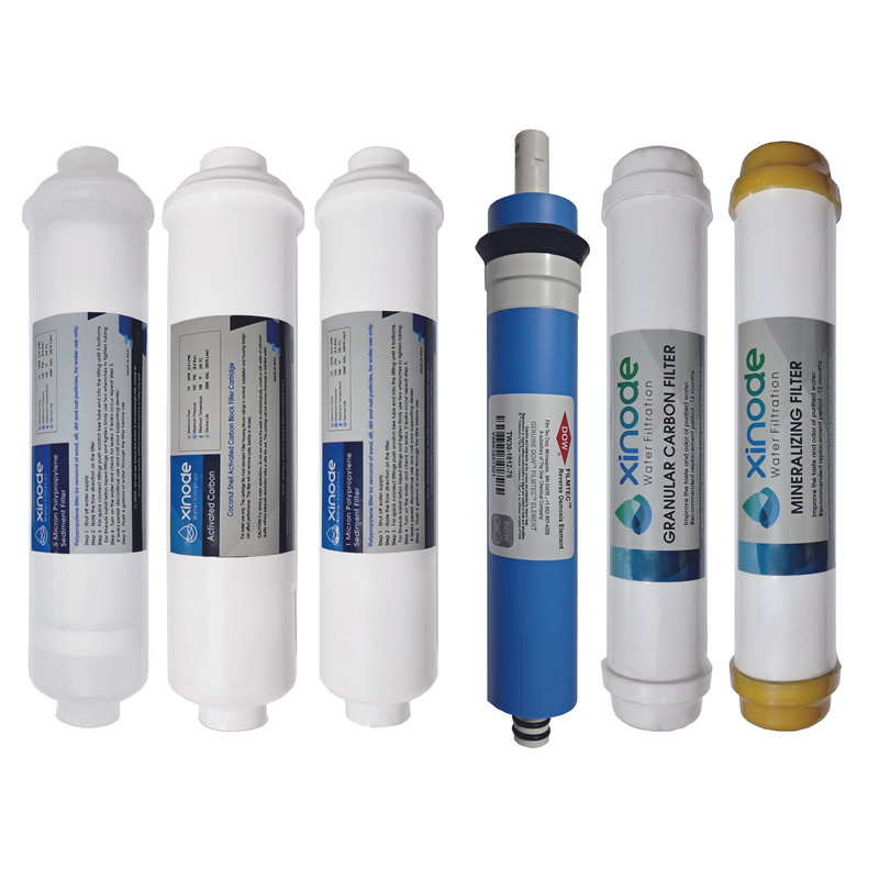 فیلتر دستگاه تصفیه آب زینود مدل کیسی RO-CXF106 مجموعه 6 عددی