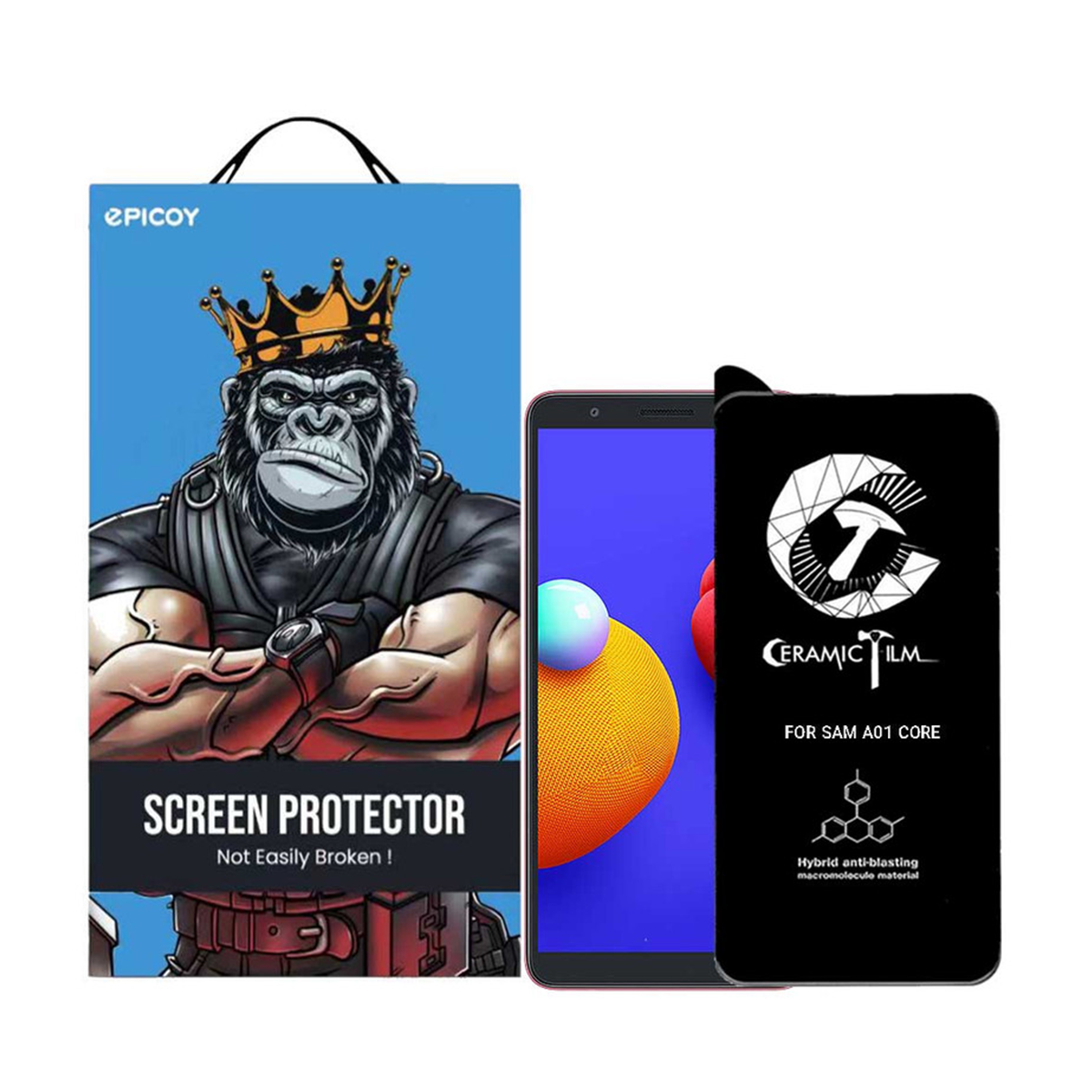 گلس گوشی سامسونگ گلکسی A01 Core اپیکوی مدل CR7 گلس گوشی سامسونگ گلکسی A01 Core اپیکوی مدل CR7