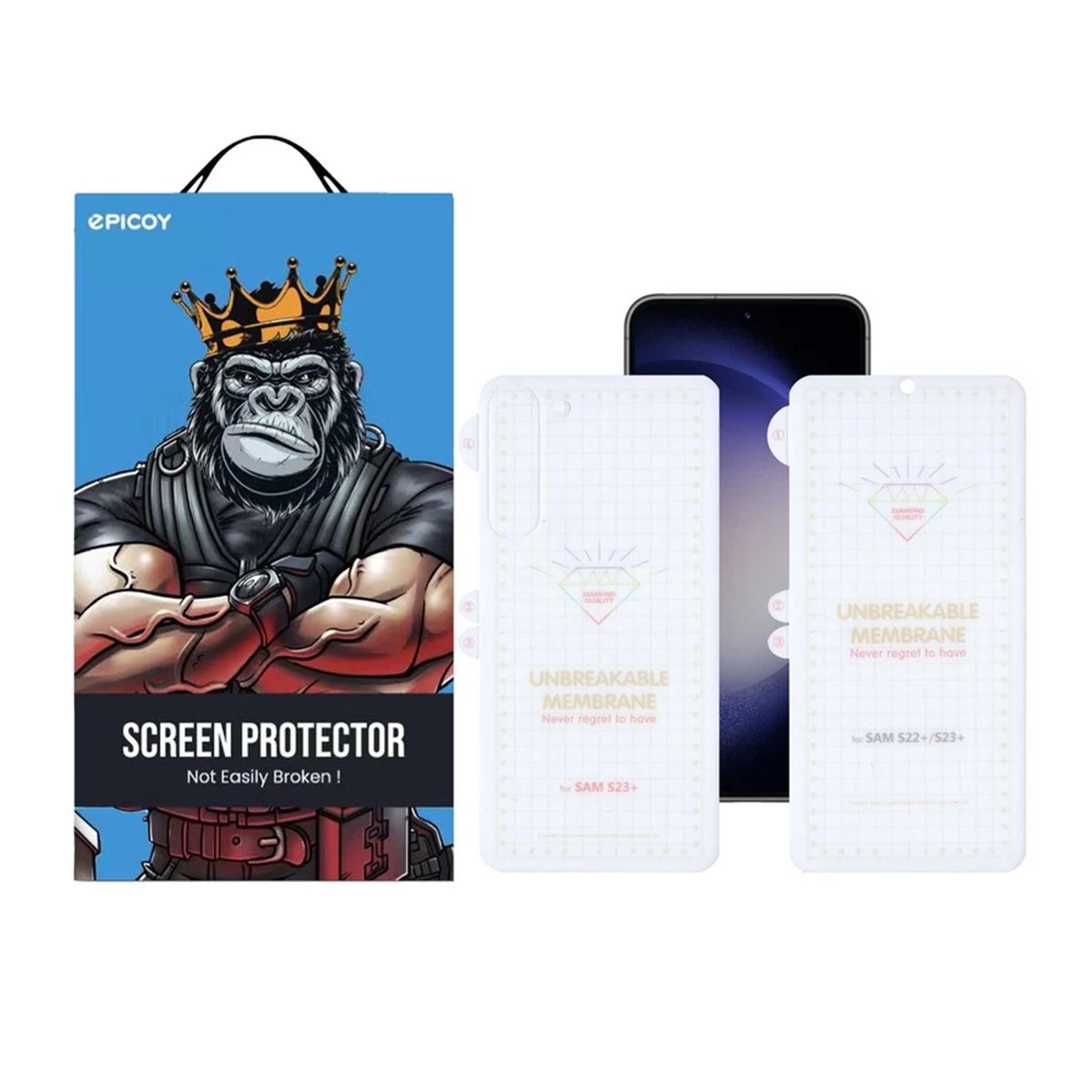 گلس گوشی سامسونگ Galaxy S23 Plus اپیکوی مدل Hydrogel-بی رنگ شفاف گلس گوشی سامسونگ Galaxy S23 Plus اپیکوی مدل Hydrogel-بی رنگ شفاف