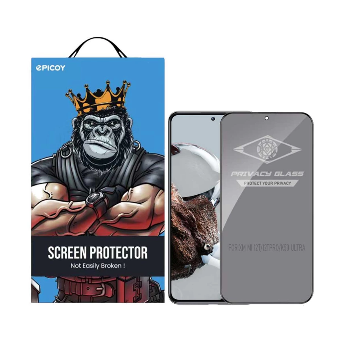 گلس گوشی شیائومی Mi 12T/Mi 12T Pro /Redmi K50 Ultra اپیکوی مدل Private  گلس گوشی شیائومی Mi 12T/Mi 12T Pro /Redmi K50 Ultra اپیکوی مدل Private