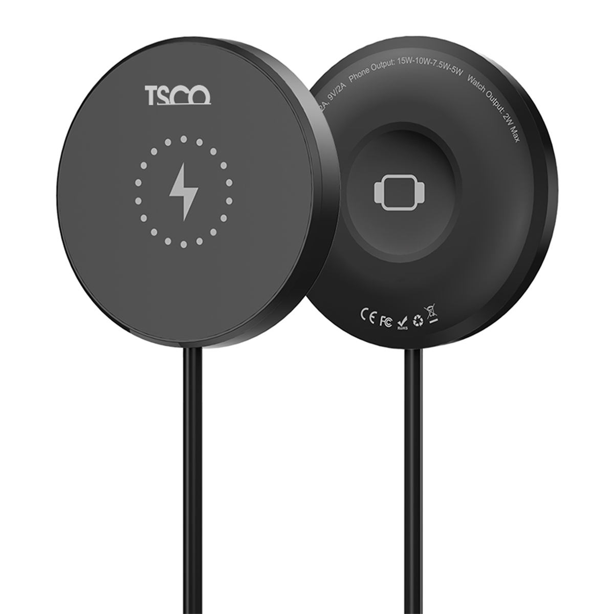 شارژر بی سیم تسکو TTW 100-سفید شارژر بی سیم تسکو TTW 100-سفید