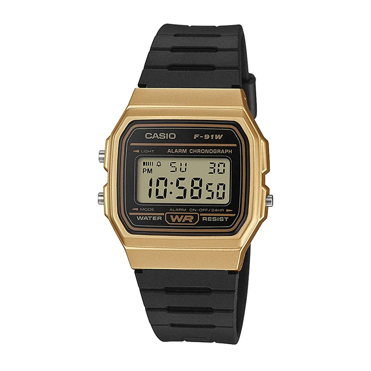 ساعت دیجیتال کاسیو مدل F-91WM-9A-طلایی ساعت دیجیتال کاسیو مدل F-91WM-9A-طلایی
