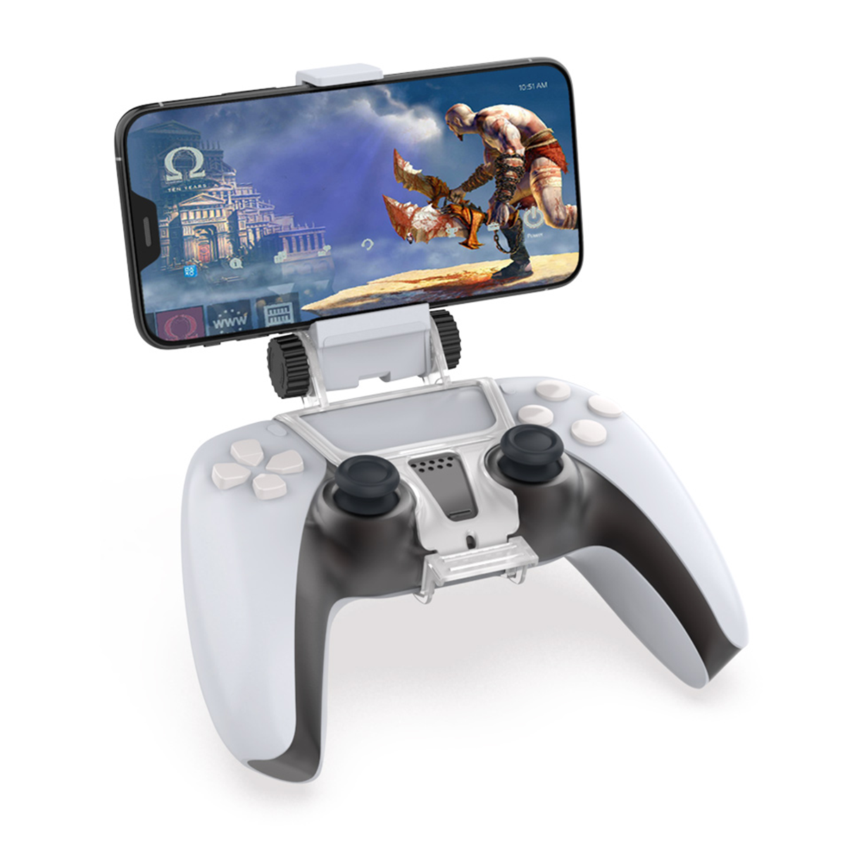 پایه نگهدارنده گوشی دابی مدل TP5-0527B مناسب برای دسته پلی استیشن 5-سفید پایه نگهدارنده گوشی دابی مدل TP5-0527B مناسب برای دسته پلی استیشن 5-سفید