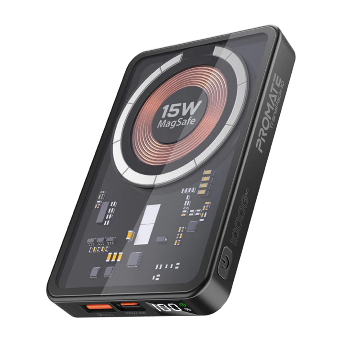 پاوربانک پرومیت مدل TransPack-10 ظرفیت 10000 میلی آمپر ساعت