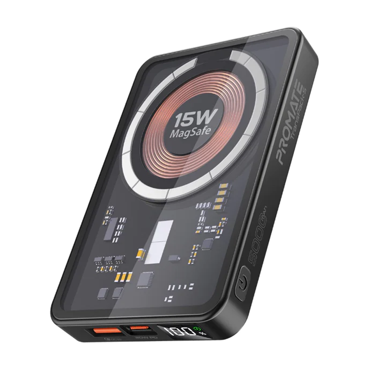 پاوربانک پرومیت مدل TransPack-5 ظرفیت 5000 میلی آمپر ساعت