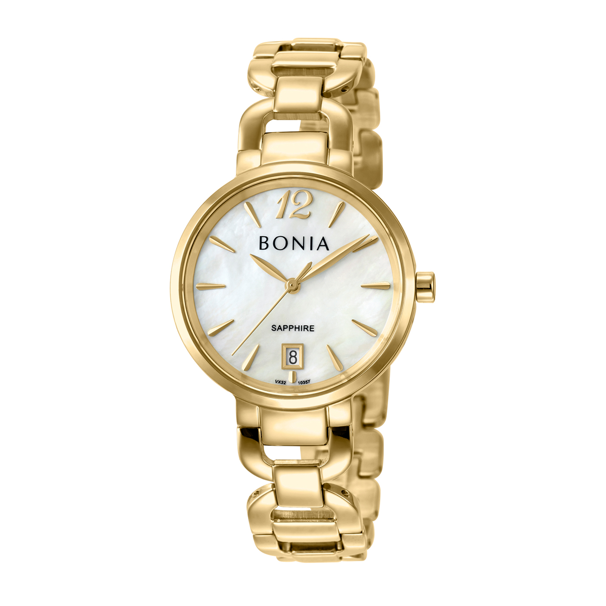 ساعت عقربه ای بونیا زنانه مدل BNB10357-2255-طلایی ساعت عقربه ای بونیا زنانه مدل BNB10357-2255-طلایی