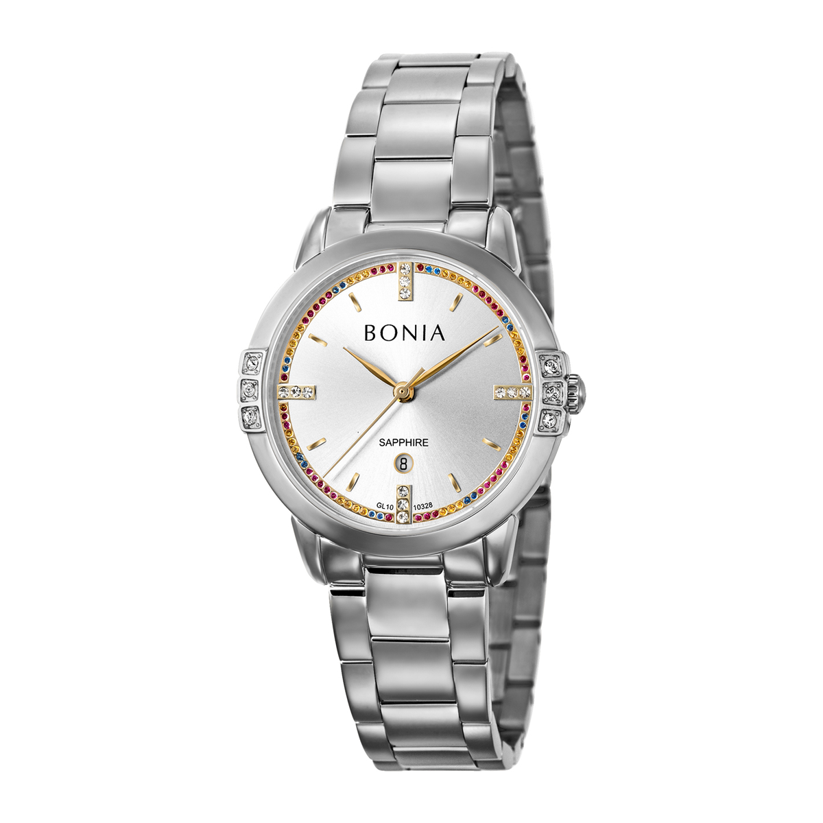 ساعت عقربه ای بونیا زنانه مدل BNB10328-2317S-نقرهای ساعت عقربه ای بونیا زنانه مدل BNB10328-2317S-نقرهای