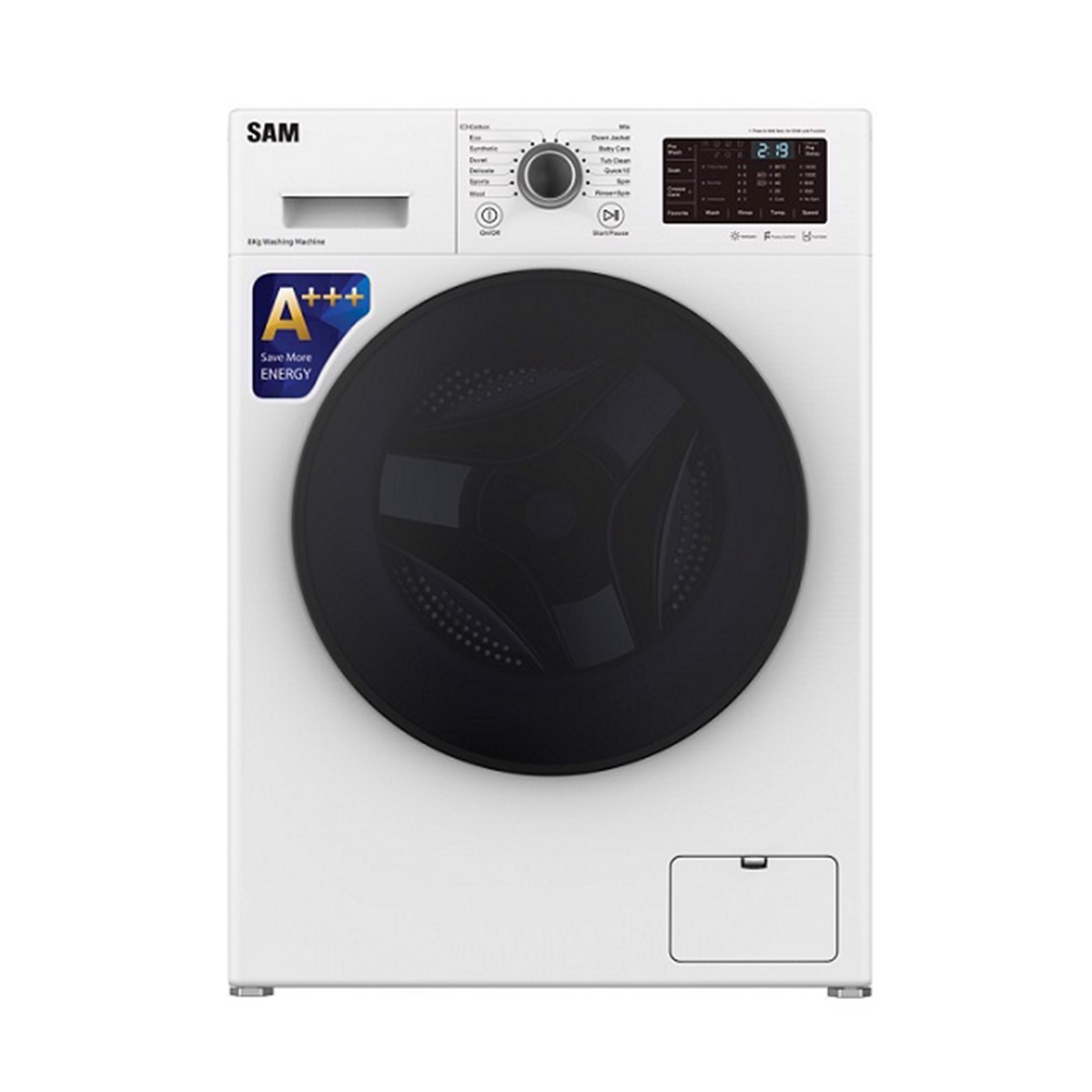 ماشین لباسشویی سام الکترونیک 9 کیلویی مدل BL-P1465W-سفید ماشین لباسشویی سام الکترونیک 9 کیلویی مدل BL-P1465W-سفید