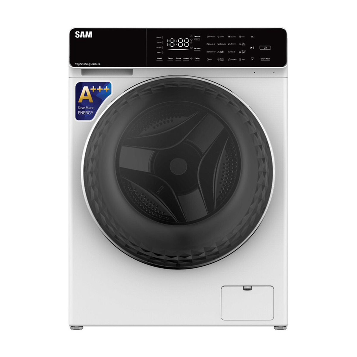 ماشین لباسشویی سام الکترونیک 9 کیلویی مدل DD-P1485I-سفید