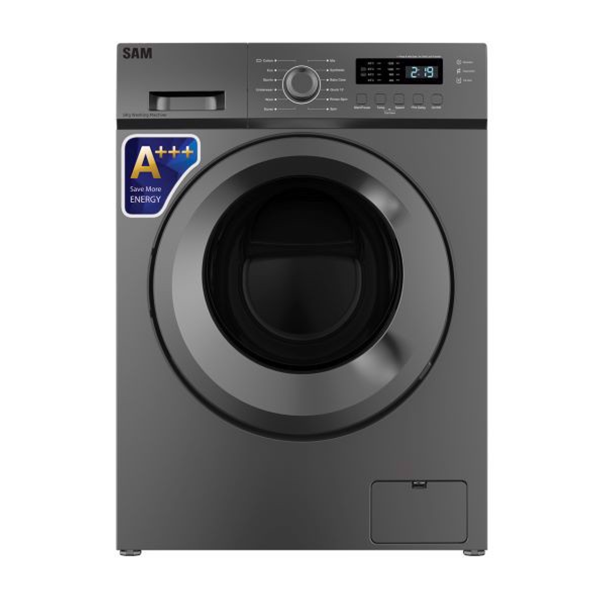 ماشین لباسشویی سام الکترونیک 8 کیلویی مدل UN-Q1225 ماشین لباسشویی سام الکترونیک 8 کیلویی مدل UN-Q1225
