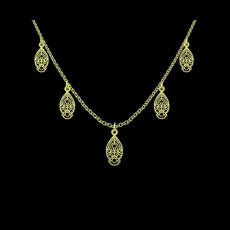 گردنبند طلا 18 عیار زنانه مدوپد مدل هندسی کد RNA10677 گردنبند طلا 18 عیار زنانه مدوپد مدل هندسی کد RNA10677