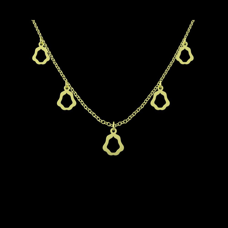 گردنبند طلا 18 عیار زنانه مدوپد مدل هندسی کد RNA14876 گردنبند طلا 18 عیار زنانه مدوپد مدل هندسی کد RNA14876