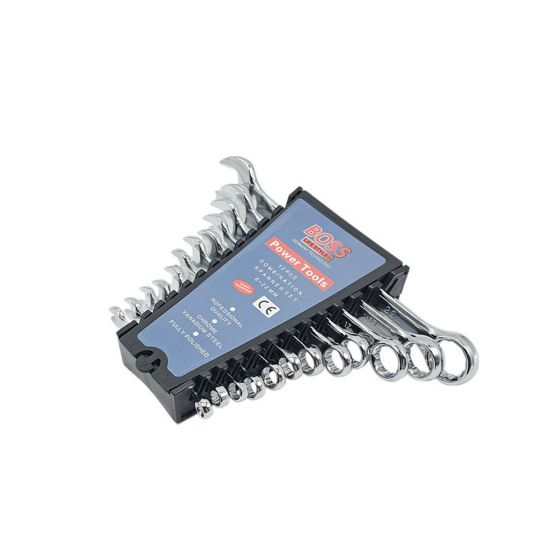 آچار یکسر تخت و یکسر رینگی باس مدل LIFE_STYLE مجموعه 12 عددی آچار یکسر تخت و یکسر رینگی باس مدل LIFE_STYLE مجموعه 12 عددی