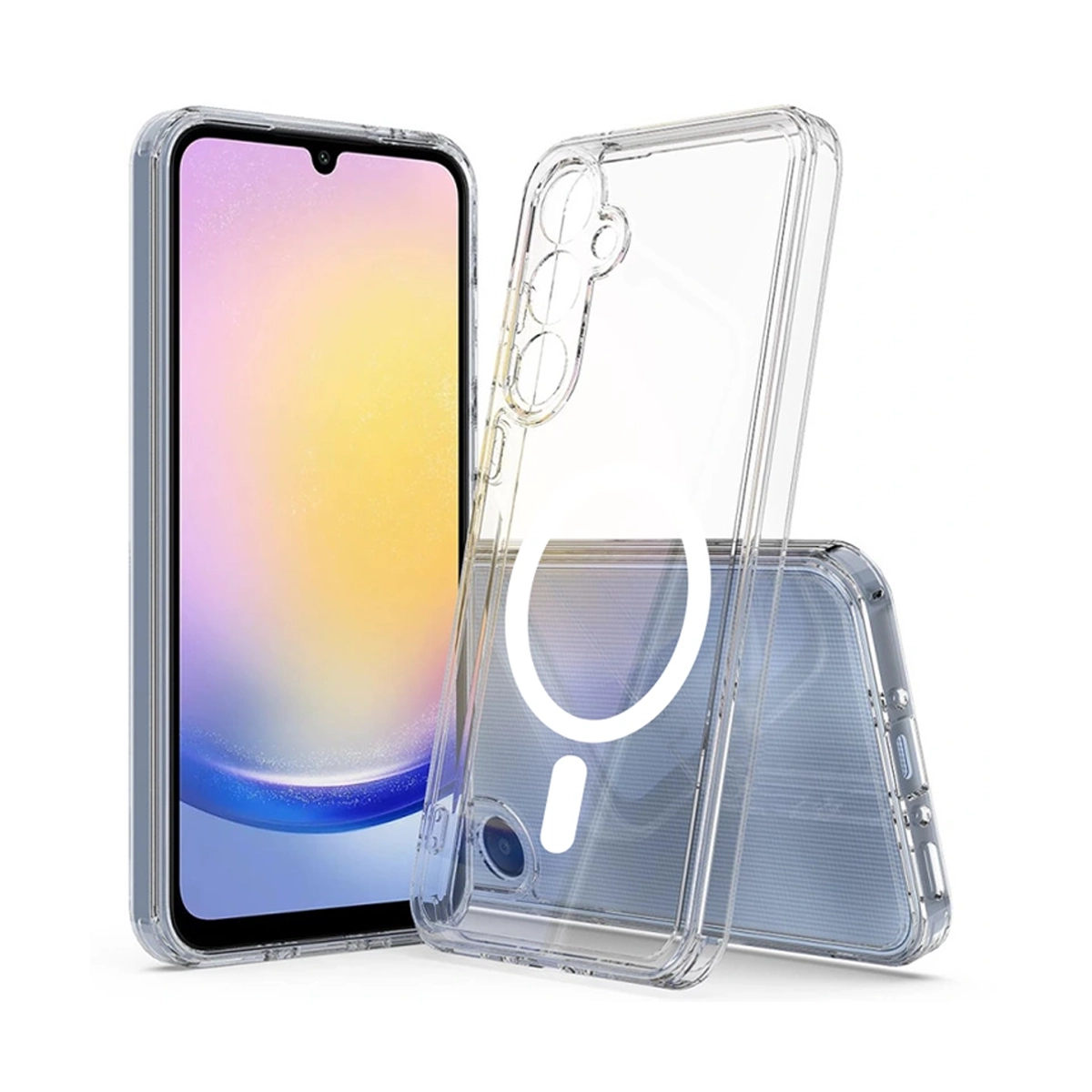 کاور طرح مگ سیف مناسب برای گوشی موبایل سامسونگ Galaxy A26-بی رنگ شفاف